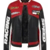 Shop Jessica Jarrel Lot Patrol Private Screening Leather Jacket For Men and Women