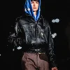 Shop KidSuper The Boy Who Jumped The Moon Leather Jacket