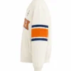 Shop Kith New York Knicks Champions Off White Satin Bomber Jacket For Men and Women