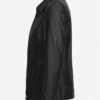 Shop Marsha Womens Black Leather Zip Up Car Coat