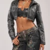 Shop Now AKIRA Sin City Cropped Jacket