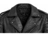 Shop Now Classic Quilted Biker Weathered Smoke Black Leather Jacket For Sale