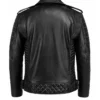 Shop Now Classic Quilted Biker Weathered Smoke Leather Jacket