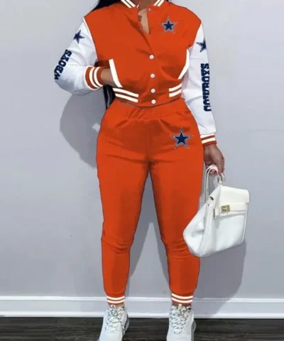 Shop Now Dallas Cowboys Orange Tracksuit For Sale 