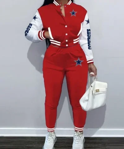 Shop Now Dallas Cowboys Red Tracksuit For Sale 