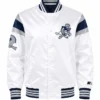 Shop Now Dallas Cowboys Throwback Full Snap White Satin Jacket