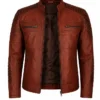 Shop Now Mens Brown Killing Joke Real Leather Biker Jacket