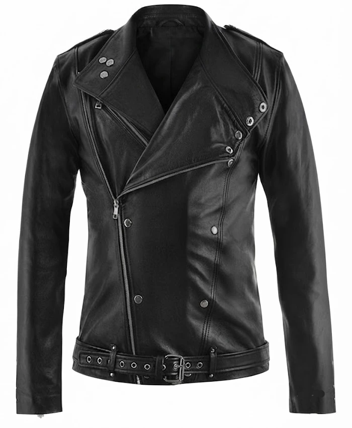 Shop Now Patrick Aquaman Leather Jacket