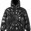 Shop Now Spider Hooded Black Padded Jacket