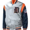 Shop Now Starter Gray Detroit Tigers Jacket