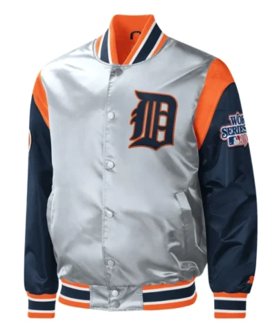 Shop Now Starter Gray Detroit Tigers Jacket