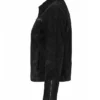 Shop Now Suede Leather Black Harrington Jacket