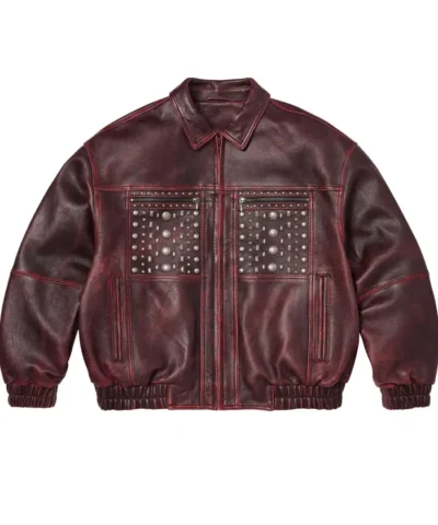 Shop Now Supreme S26 Multi Studded Leather Jacket For Sale