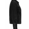 Shop Now Womens Leather Black Harrington Jacket