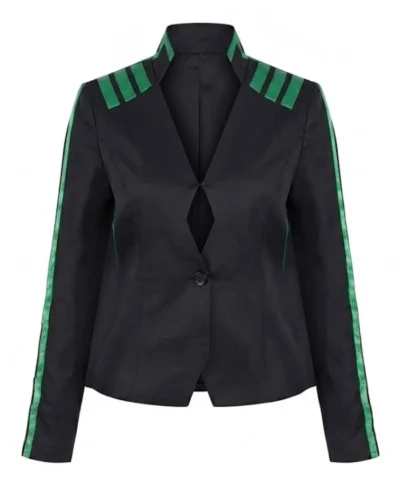 Shop Poison Ivy Black Cotton Jacket On Sale 
