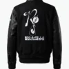 Shop Reasonable Doubt Black Leather Bomber Jacket