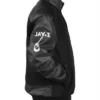 Shop Reasonable Doubt Black Leather Varsity Bomber Jacket On Sale