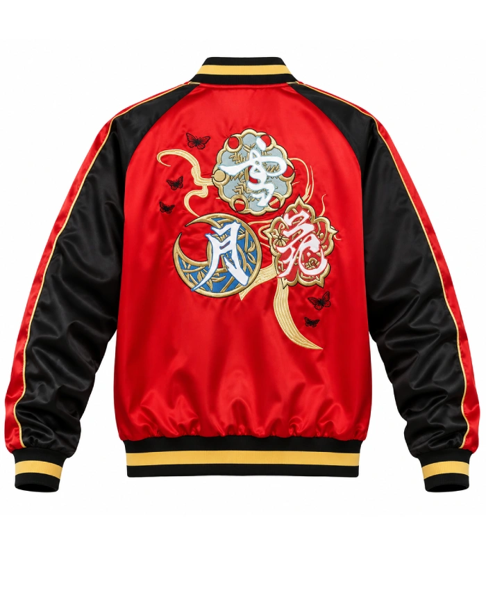 Shop Stormblood Samurai Red Satin Jacket