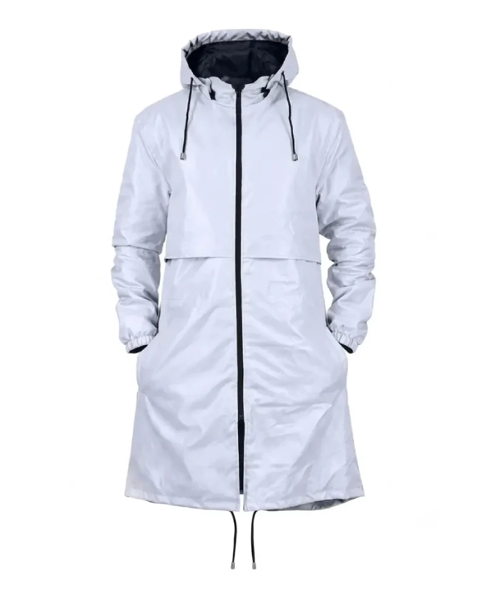 Sofia Carson Silver Feel The Beat April Hooded Coat