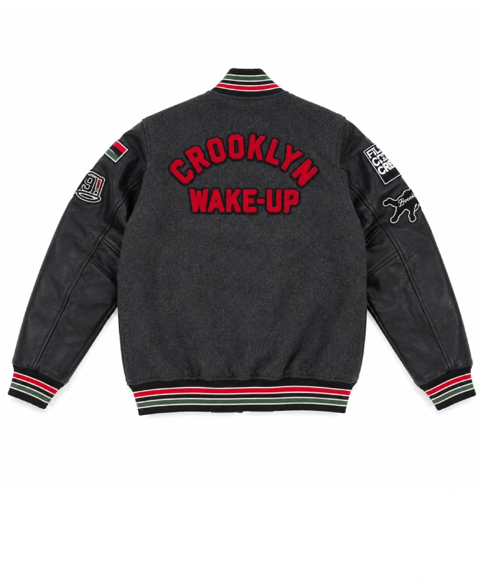 Spike Lee Full Snap Black Wool Jacket