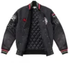 Spike Lee Full Snap Black Wool Varsity Jacket