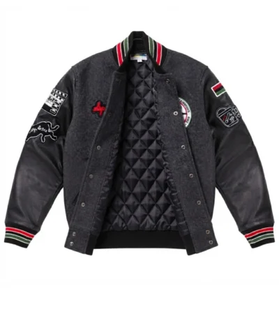 Spike Lee Full Snap Black Wool Varsity Jacket