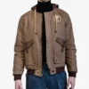 Star Wars Phantom Menace Qui Gon Jinn Jedi Master Brown Hooded Work Jacket