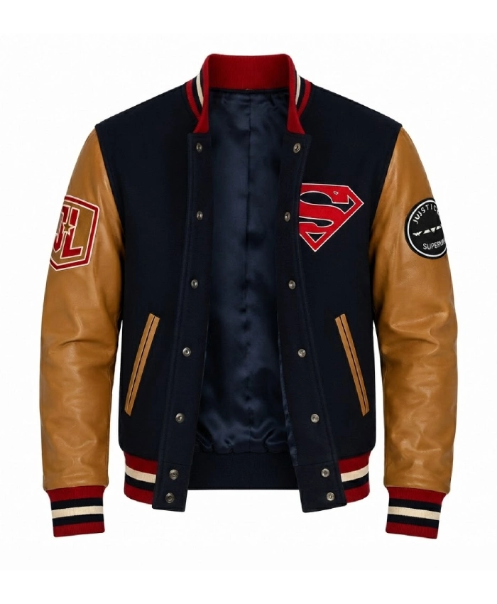 Superman Justice League Varsity Jacket