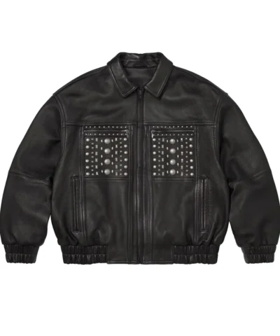 Supreme S26 Multi Studded Lambskin Leather Jacket For Sale