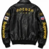 Supreme x The Batman Gotham City Leather Jacket For Men and Women