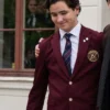 TV Series Young Royals Students Maroon Blazer