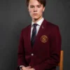 TV Series Young Royals Students Maroon Uniform Blazer