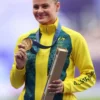 Team Australia Olympics Paris Yellow And Blue Fleece Jacket