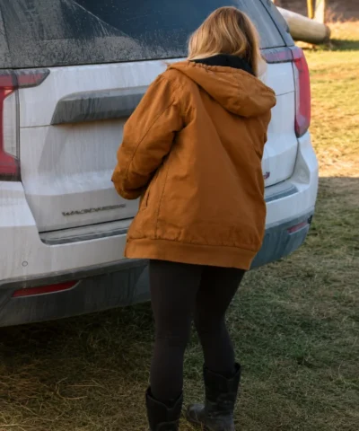 The McBee Dynasty S03 Masha Petrova Brown Hooded Jacket