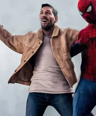 Tom Holland x Lionel Messi Spider Man Jacket