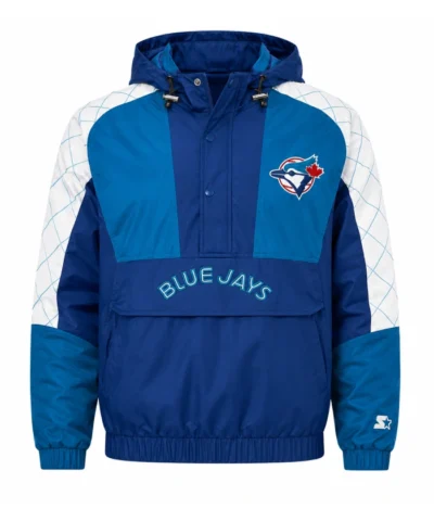 Toronto Blue Jays Body Check Half Zip Hooded Jacket