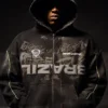 Travis Scott Cactus Jack x Nike x Brazil Black Fleece Bomber Jacket