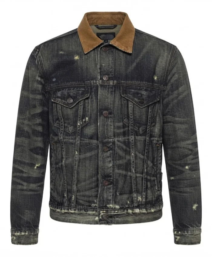 Tyler Posey Teen Wolf Season 4 Scott McCall Black Trucker Jacket