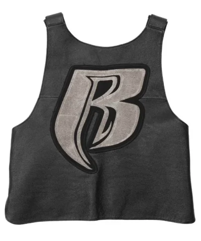 Vintage 90s Black Leather Ruff Ryders Motorcycle Vest