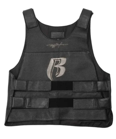 Vintage 90s Leather Ruff Ryders Motorcycle Vest