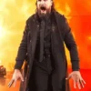 WWE Monday Night RAW 2026 Seth Rollins Black Wool Trench Coat