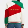 Womens Morocco World Cup Rib Collar Colorblock Jacket