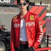 Wonho Formula 1 Grand Prix Qatar 2025 Ferrari Leather Jacket