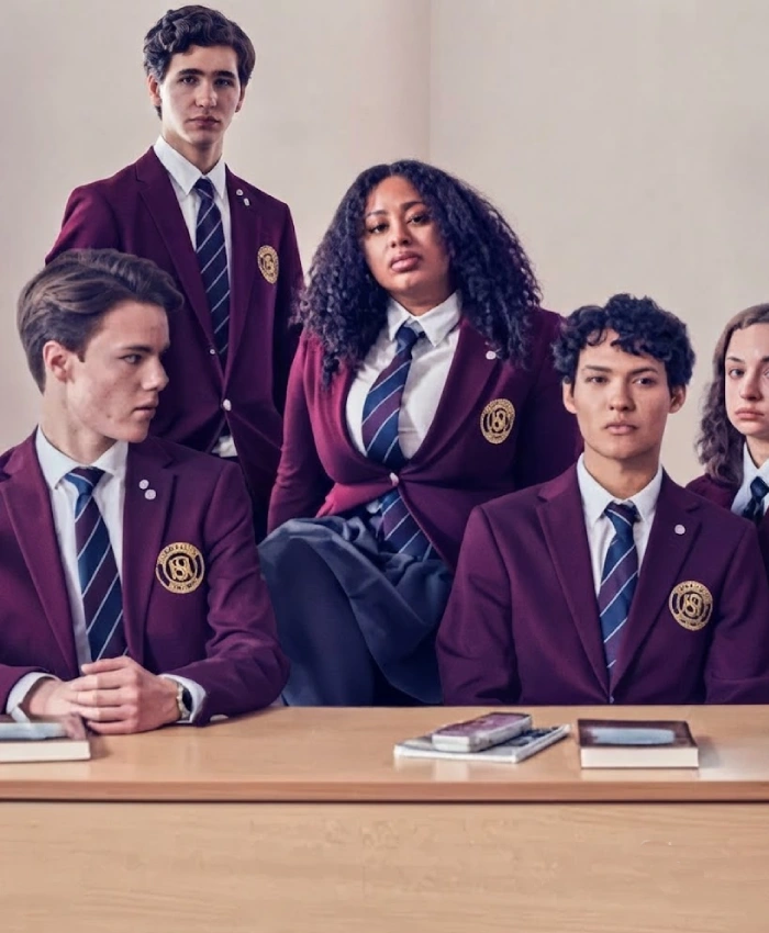 Young Royals Students Maroon Uniform Blazer