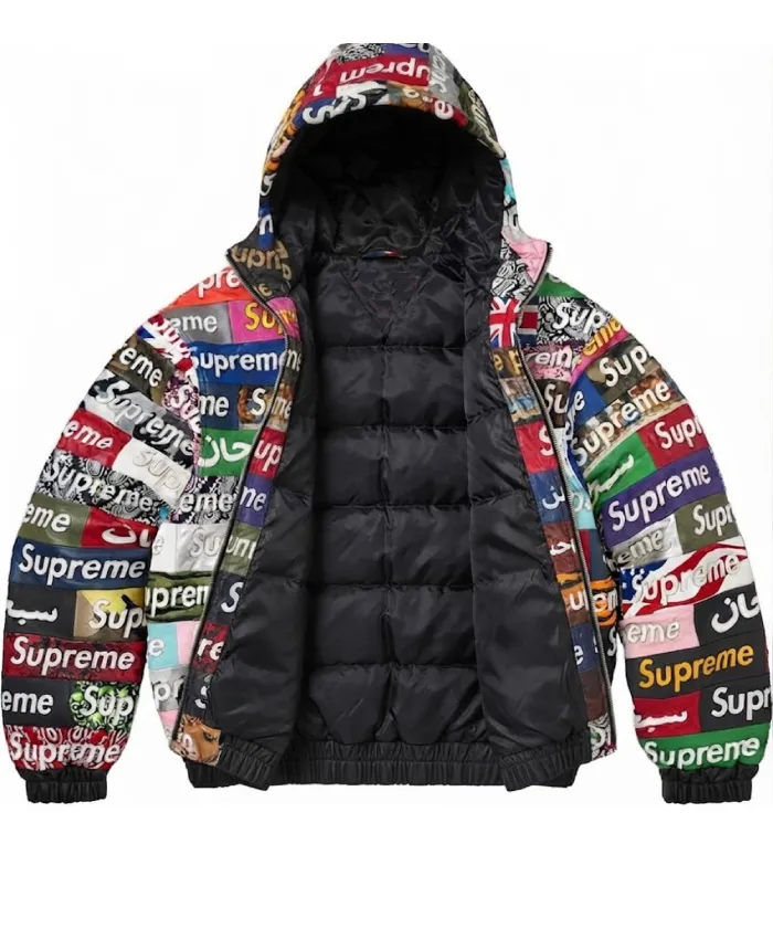 Shop Supreme x Jeff Hamilton Box Logo Applique Hooded Jacket