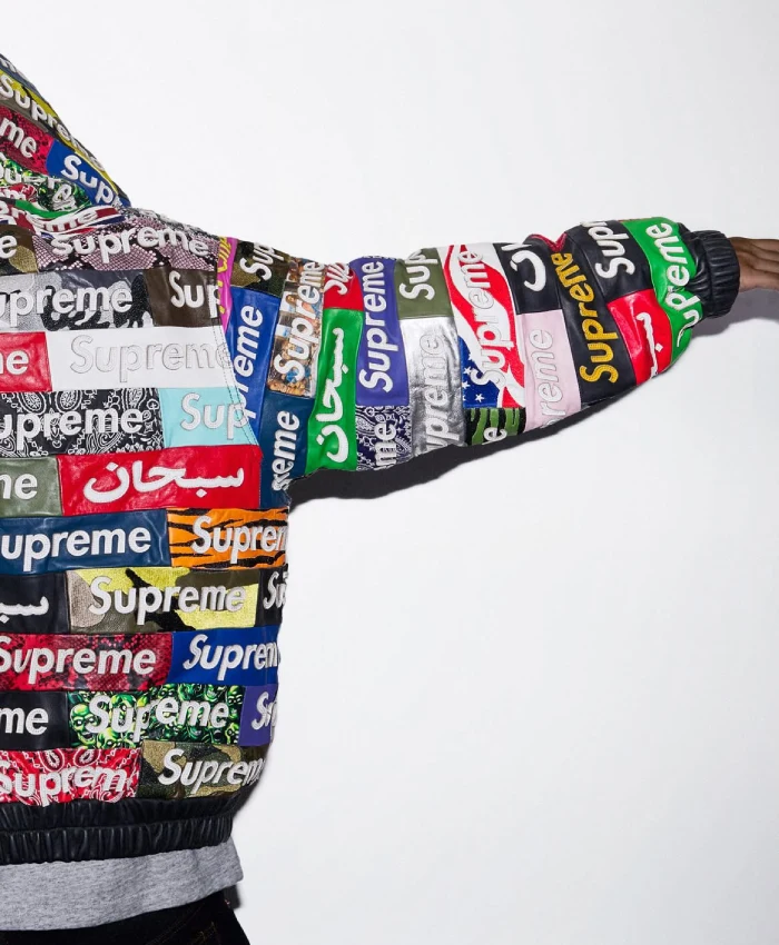 Shop Supreme x Jeff Hamilton Box Logo Applique Jacket