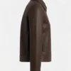 Shop Now Classic Harrington Brown Leather Jacket