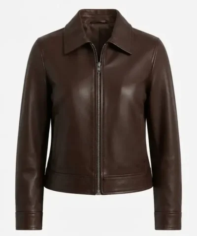 Shop Now Classic Harrington Leather Jacket For Women 